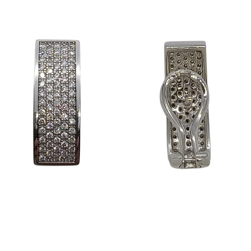 Pendientes de oro blanco y diamantes