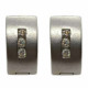 Pendientes de oro blanco y diamantes