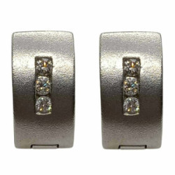 Pendientes de oro blanco y diamantes