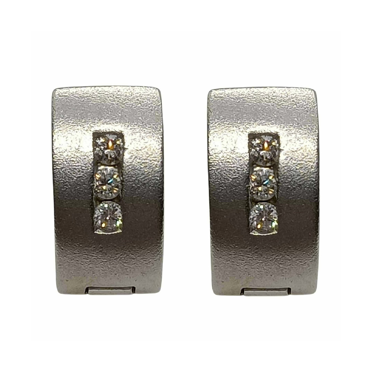 Pendientes de oro blanco y diamantes