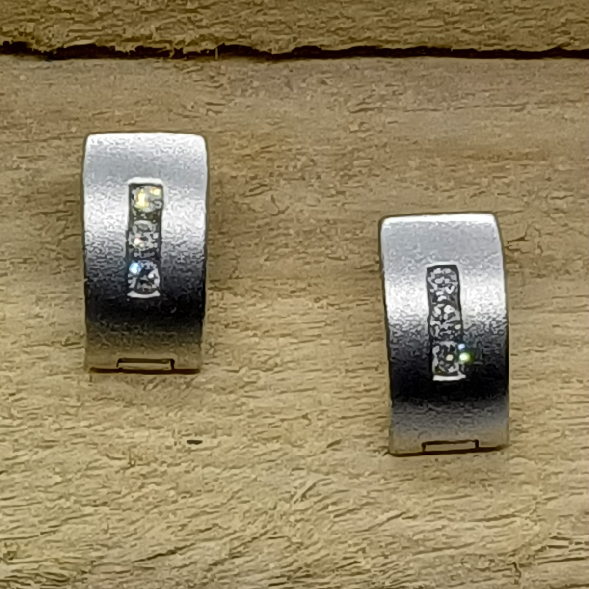 Pendientes de oro blanco y diamantes