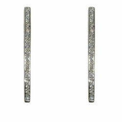 Pendientes de oro blanco y diamantes