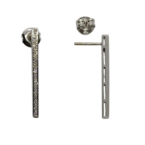 Pendientes de oro blanco y diamantes