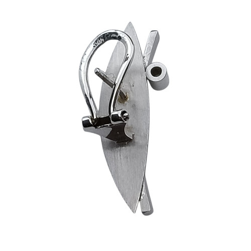 Pendientes de oro blanco y diamantes