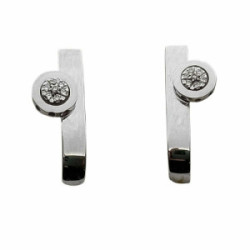 Pendientes de oro blanco y diamantes