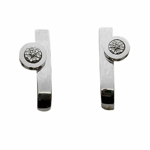 Pendientes de oro blanco y diamantes