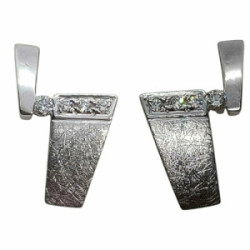 Pendientes de oro blanco y diamantes