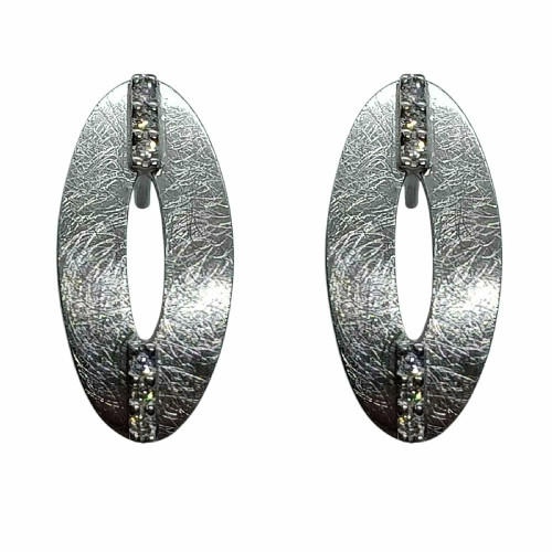 Pendientes de oro blanco y diamantes