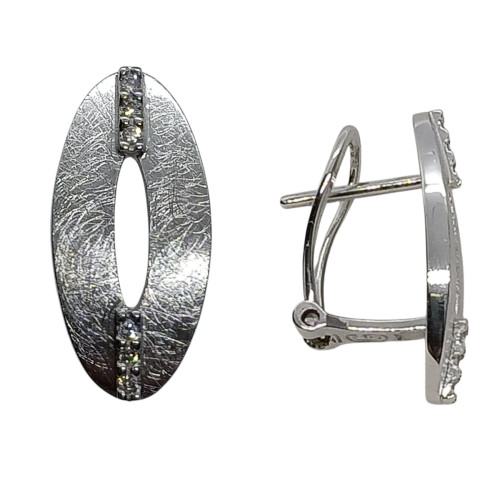 Pendientes de oro blanco y diamantes