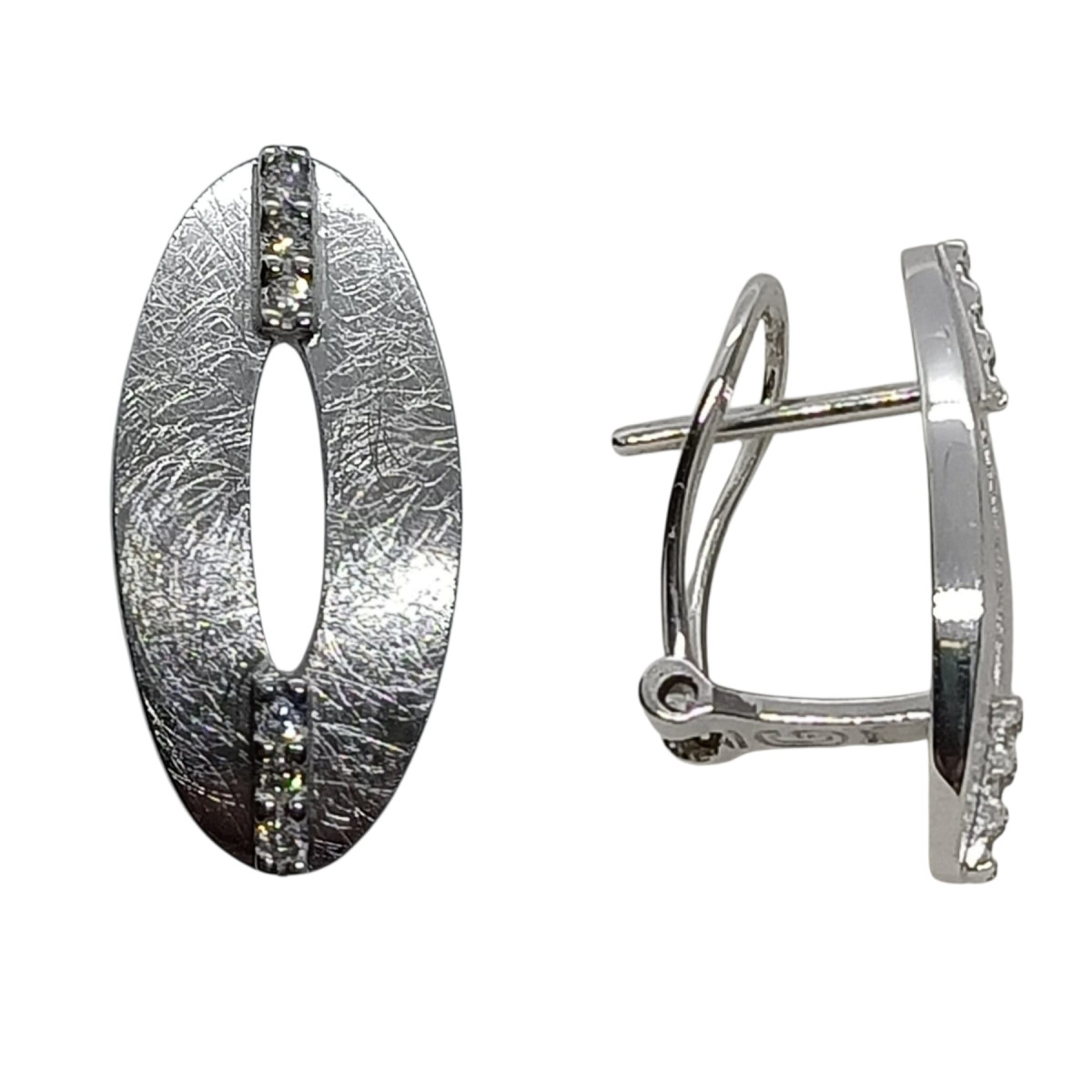 Pendientes de oro blanco y diamantes