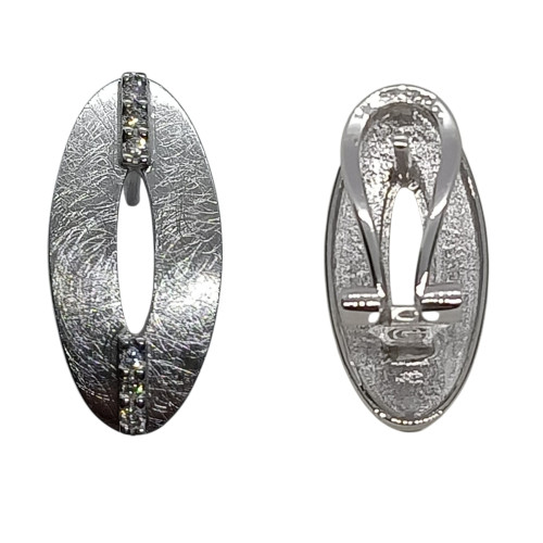 Pendientes de oro blanco y diamantes