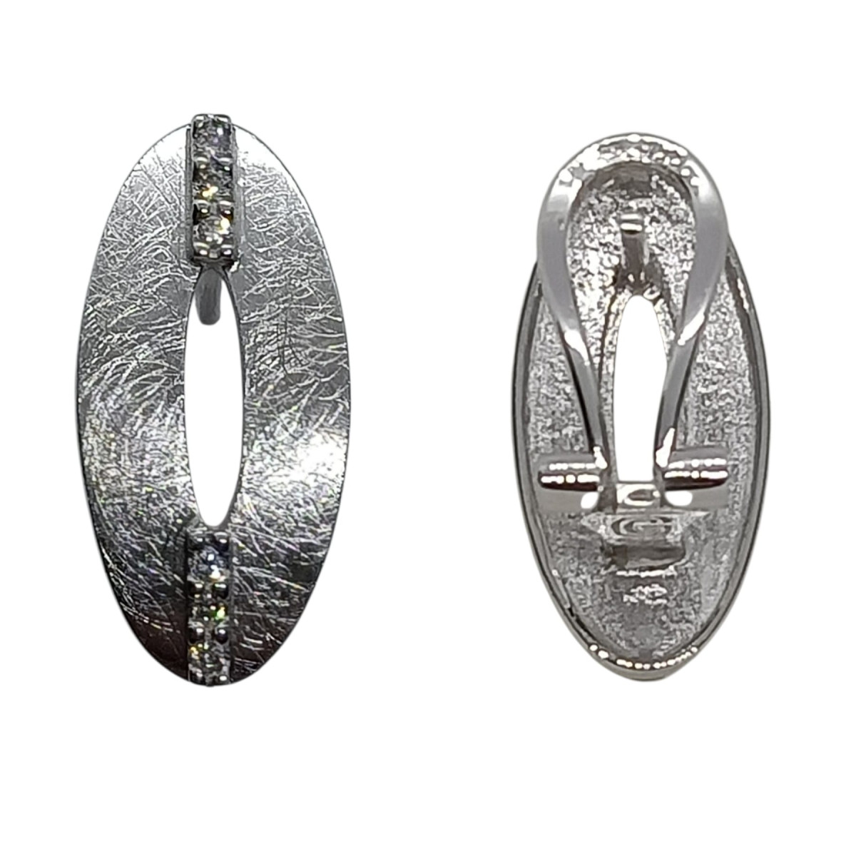 Pendientes de oro blanco y diamantes