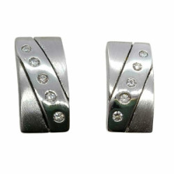 Pendientes de oro blanco y diamantes