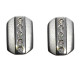 Pendientes de oro blanco y diamantes