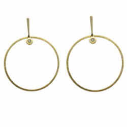 Pendientes de oro amarillo y diamantes