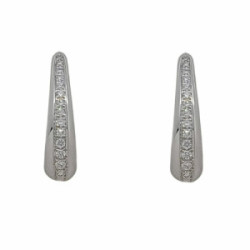 Pendientes de oro blanco y diamantes