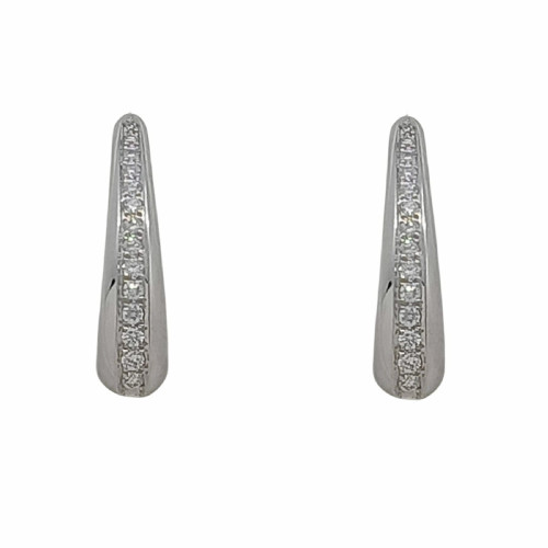 Pendientes de oro blanco y diamantes