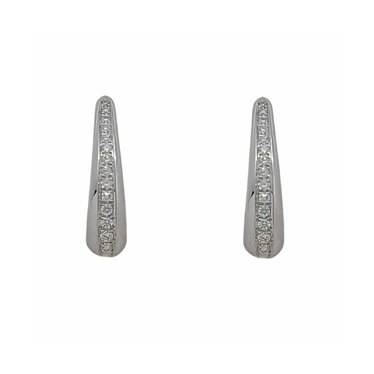 Pendientes de oro blanco y diamantes