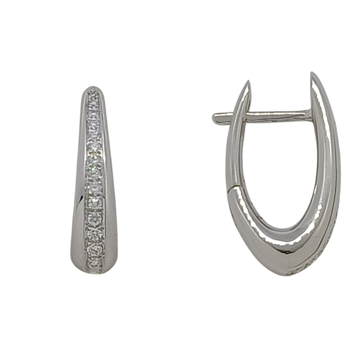 Pendientes de oro blanco y diamantes