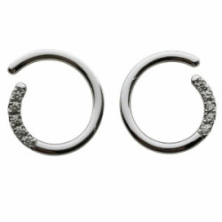 Pendientes de oro blanco y diamantes