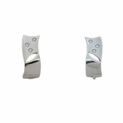 Pendientes de oro blanco y diamantes