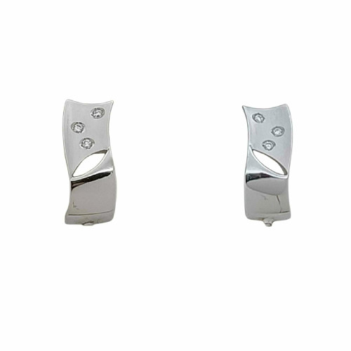 Pendientes de oro blanco y diamantes