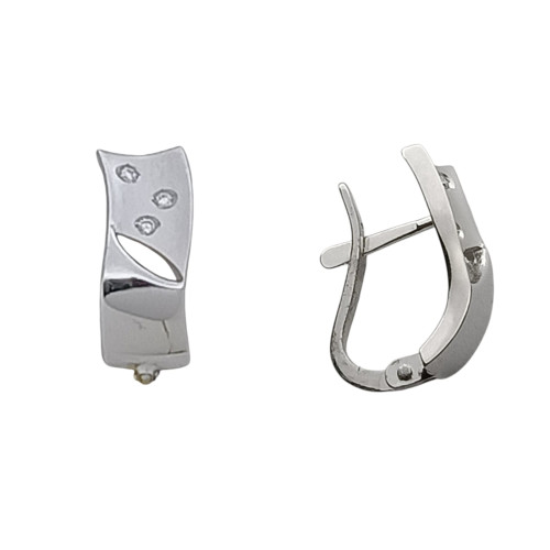 Pendientes de oro blanco y diamantes