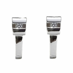 Pendientes de oro blanco y diamantes