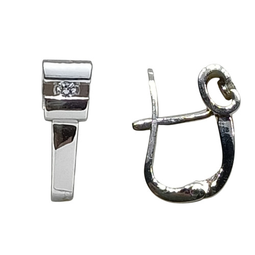 Pendientes de oro blanco y diamantes