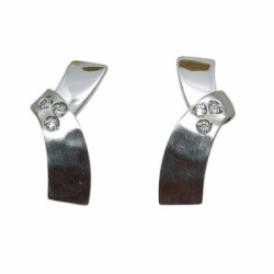 Pendientes de oro blanco y diamantes