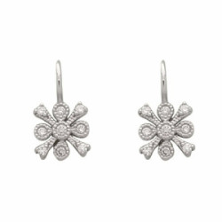 Pendientes de oro blanco y diamantes