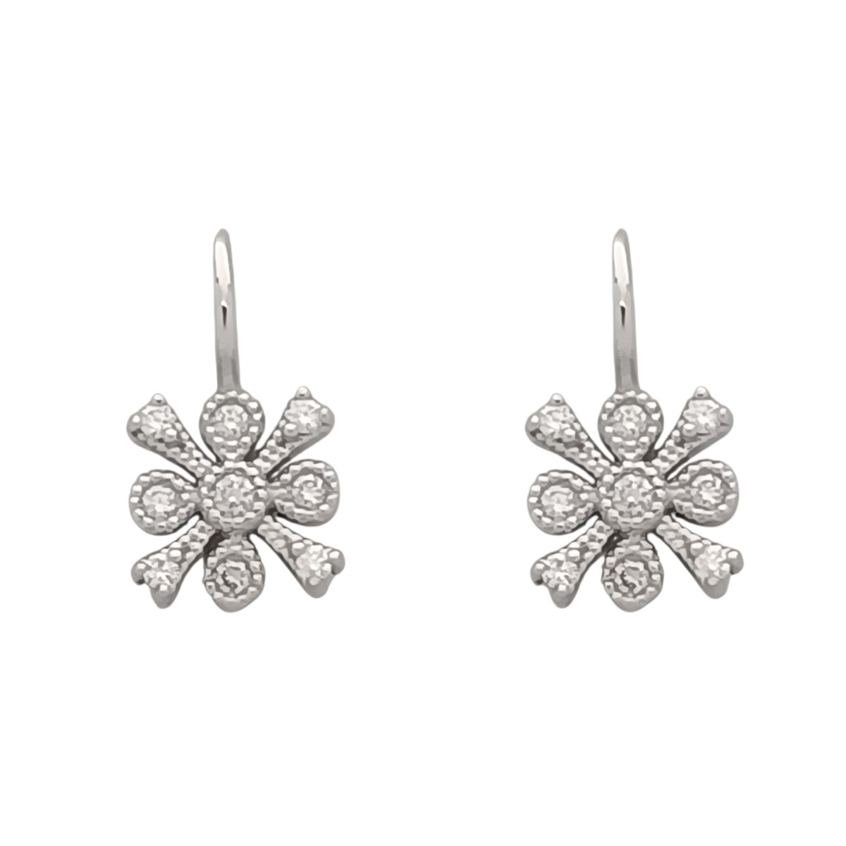 Pendientes de oro blanco y diamantes