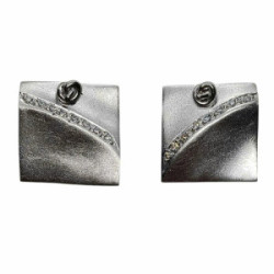 Pendientes de oro blanco y diamantes