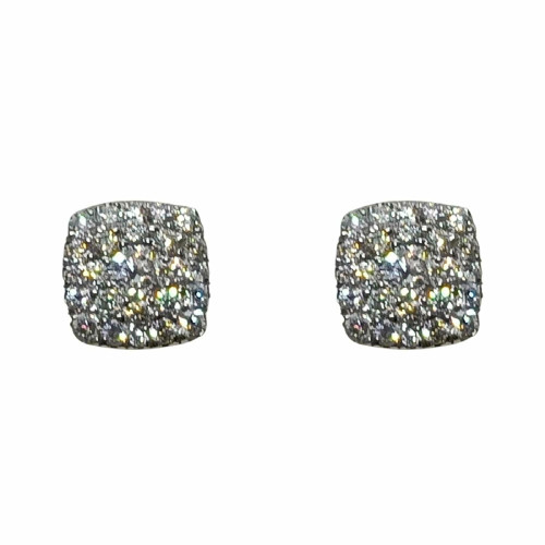 Pendientes de oro blanco y diamantes