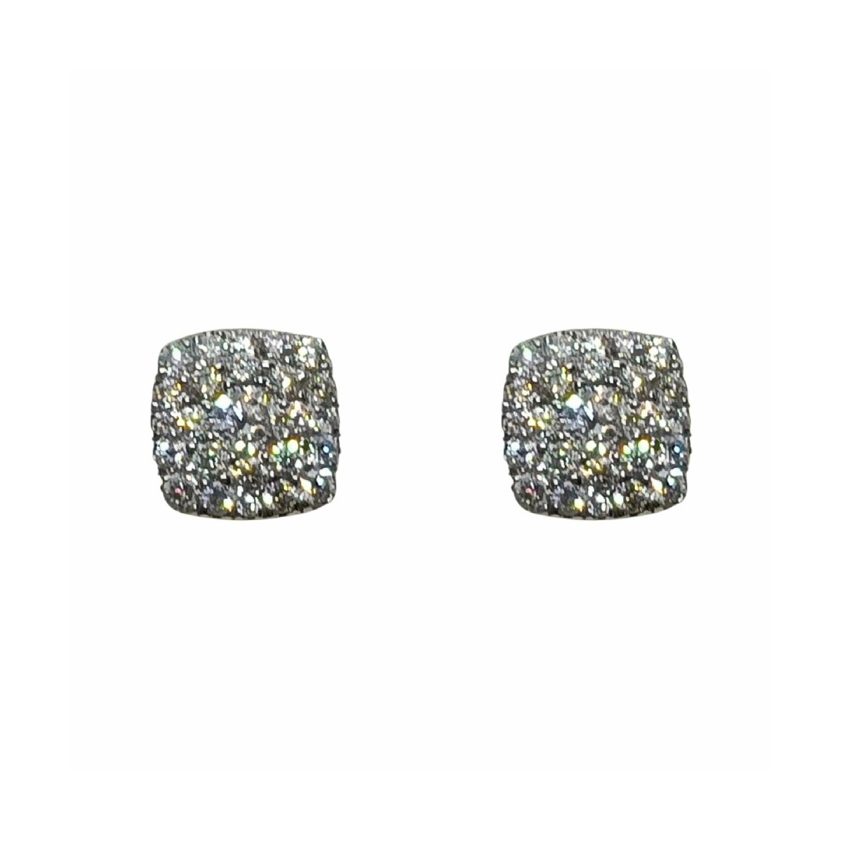 Pendientes de oro blanco y diamantes