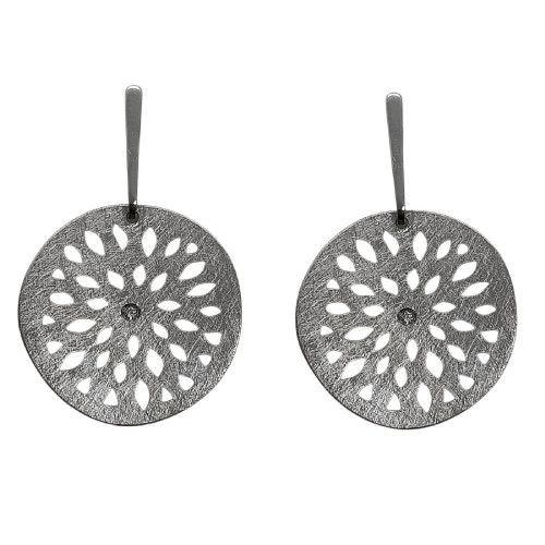 Pendientes de oro blanco y diamantes