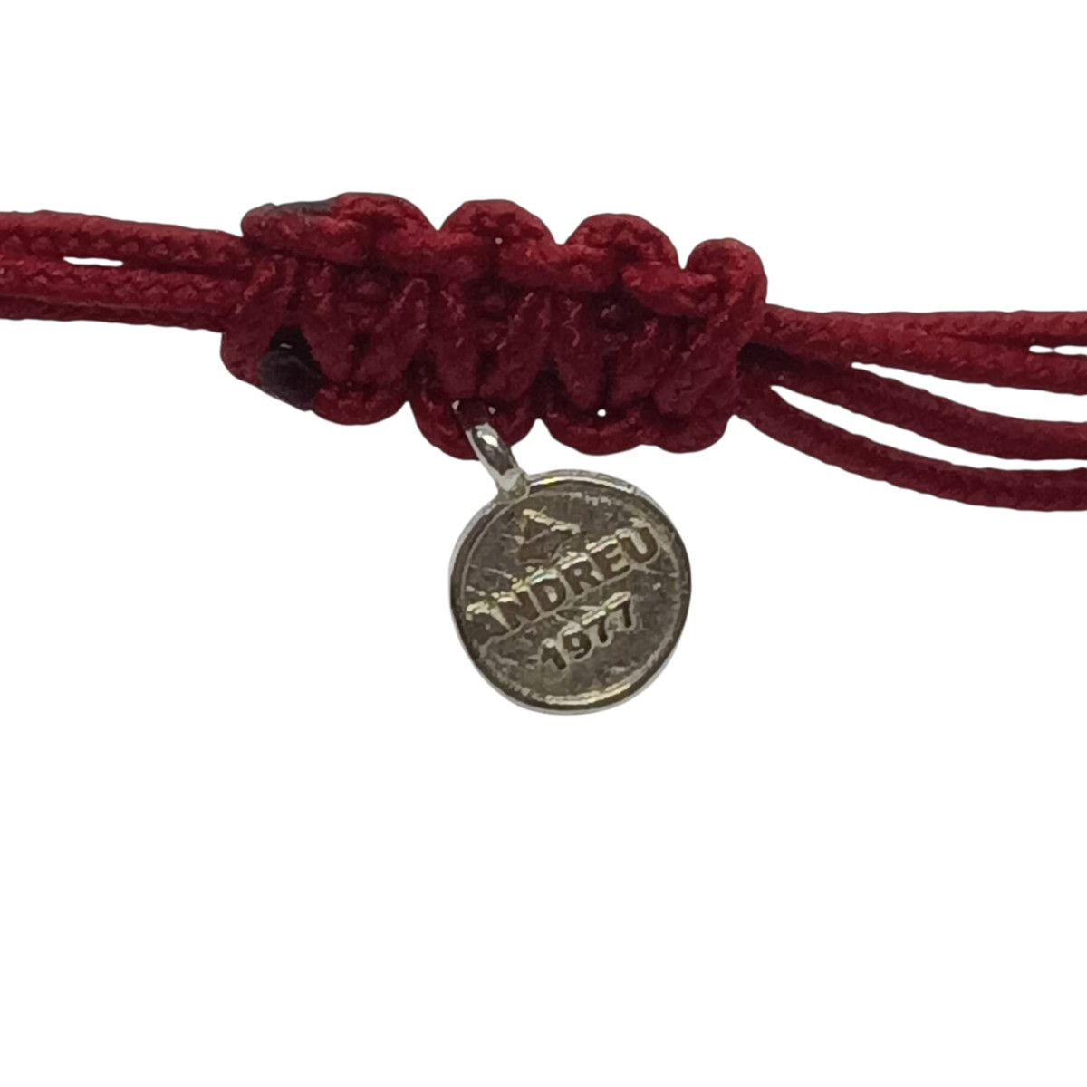 Pulsera de plata con forma de rosa