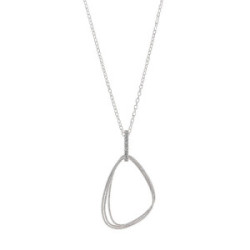 Gargantilla de plata con circonitas