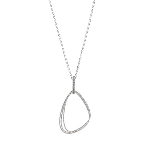 Gargantilla de plata con circonitas