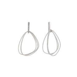 Pendientes de plata con circonitas