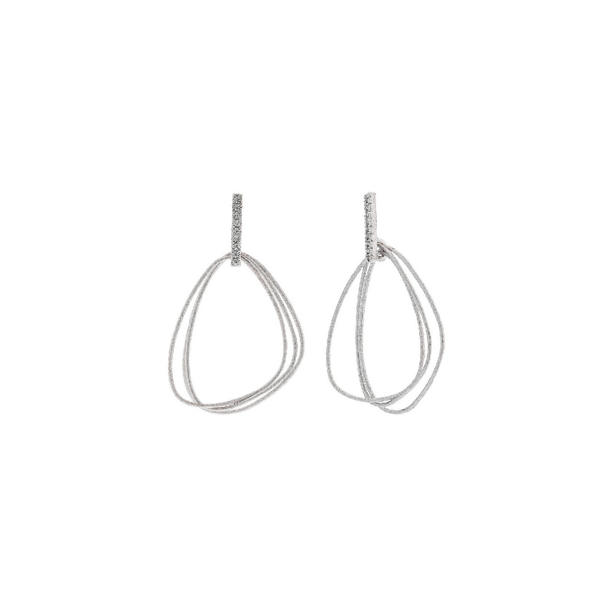 Pendientes de plata con circonitas