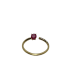 ANILLO DE ORO amarillo con diamantes y rubí