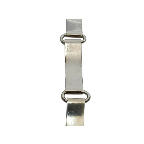 Pulsera de plata con placas