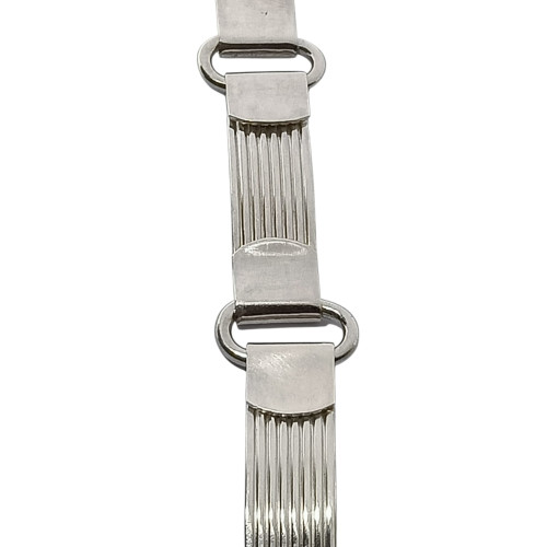 Pulsera de plata con placas