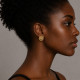 Pendientes de oro amarillo y diamantes