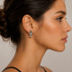 Pendientes de oro blanco y diamantes