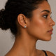 Pendientes de oro blanco y diamantes talla princesa