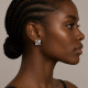 Pendientes de oro blanco y diamantes
