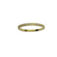 Anillo media alianza de compromiso con diamantes
