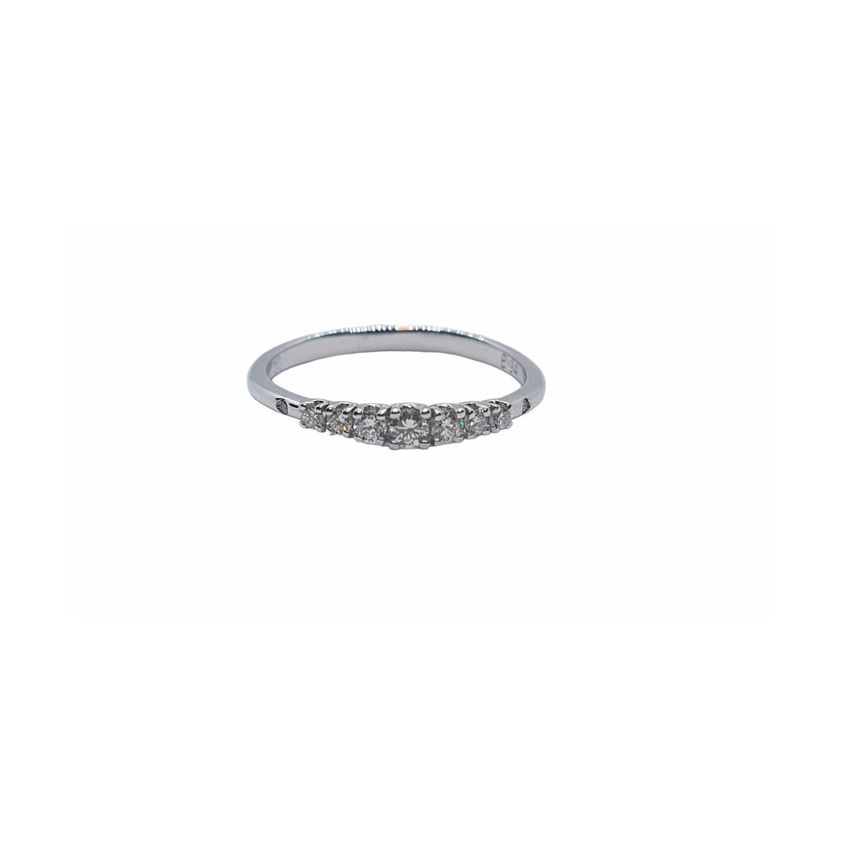 ANILLO MEDIA ALIANZA DE COMPROMISO CON DIAMANTES